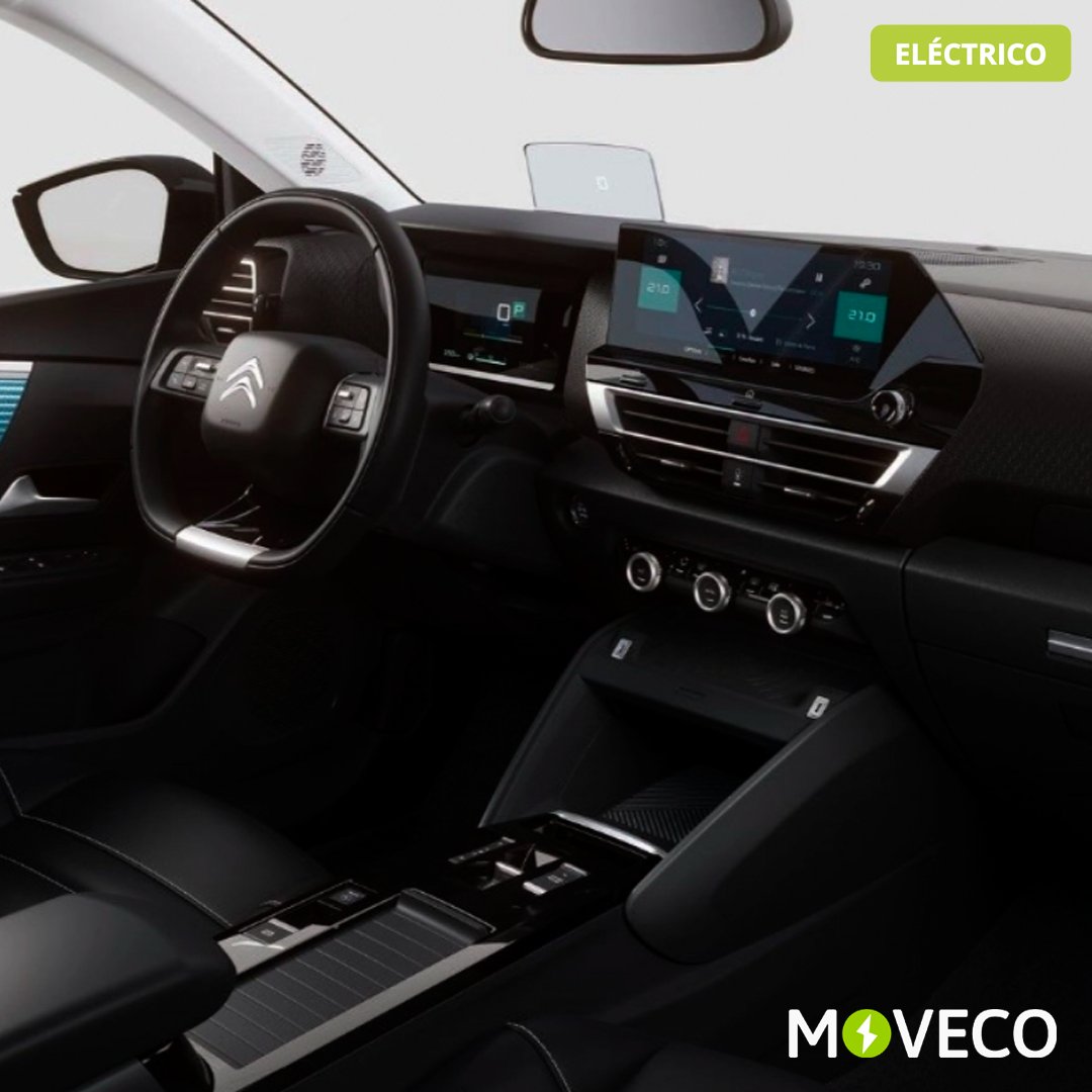 Moveco_es's tweet photo. Una vez dentro del #Eléctrico #Citroën ë-C4, encontramos un salpicadero moderno, en consonancia con el diseño exterior. Donde unas de las grandes protagonistas son las dos pantallas con las que contamos. 

https://t.co/egOmh6EKBV https://t.co/0aYCy2fW7X