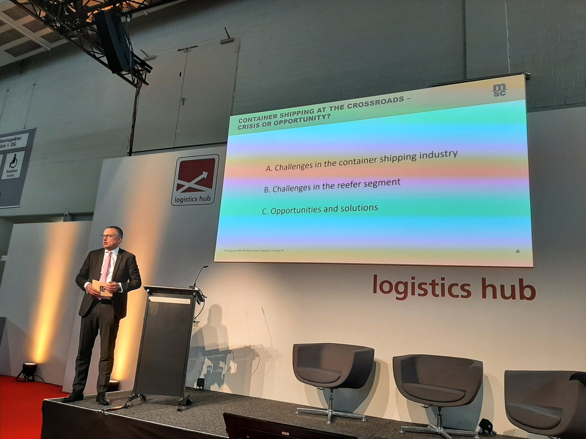 Watching a great presentation from <a href="/NilsKahn/">Nils Kahn</a> at #fruitlogistica2022