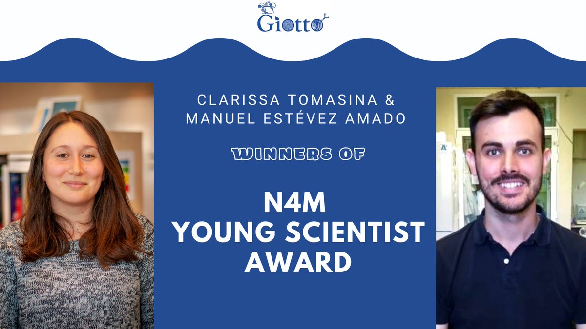 🆕 We couldn't be more proud of our friends and colleagues  <a href="/ClariTomasina/">Clarissa Tomasina</a>  and Manuel Estevez Amado for this prize. They presented their joint in Camogli (Italy) winning a €3.000 prize! 🏆  <a href="/N4M_ysa/">N4M_youngscientistaward</a>   <a href="/Nano4Mech/">N4M</a>  #GIOTTOProject
bit.ly/3K66Uyy