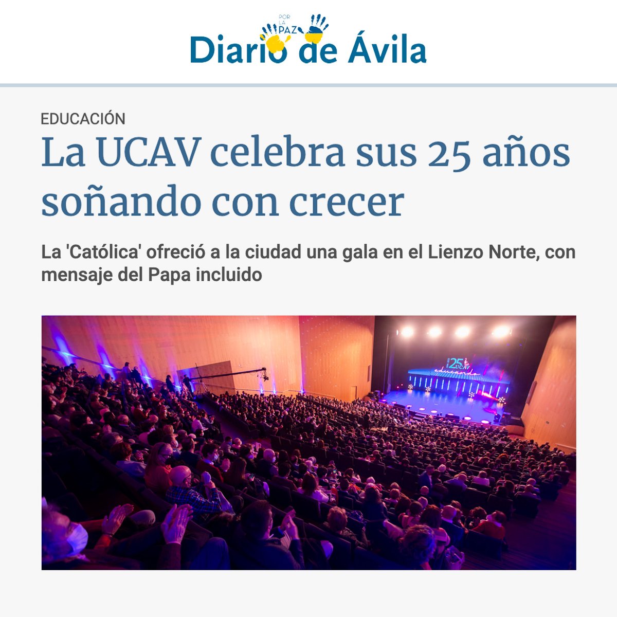 La directora de la Escuela Clínica Mompía, como centro adscrito a la <a href="/UCAVILA_/">Universidad Católica de Ávila</a>, ha asistido a la gala conmemorativa de su 25 aniversario. ¡Y los que nos quedan! No te pierdas esta interesante entrevista con la Rectora de la #UCAV

bit.ly/36ZfZuF

#EligeEscuelaMompía