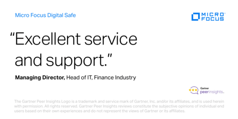 Amministratore delegati e responsabili dell'IT del settore finanziario riconoscono <a href="/MicroFocus/">Micro Focus</a> Digital Safe ★★★★★ su <a href="/Gartner_PI/">POC</a> #EIA. Leggi la recensione completa: ms.spr.ly/6012wmKmm #CustomerSuccess