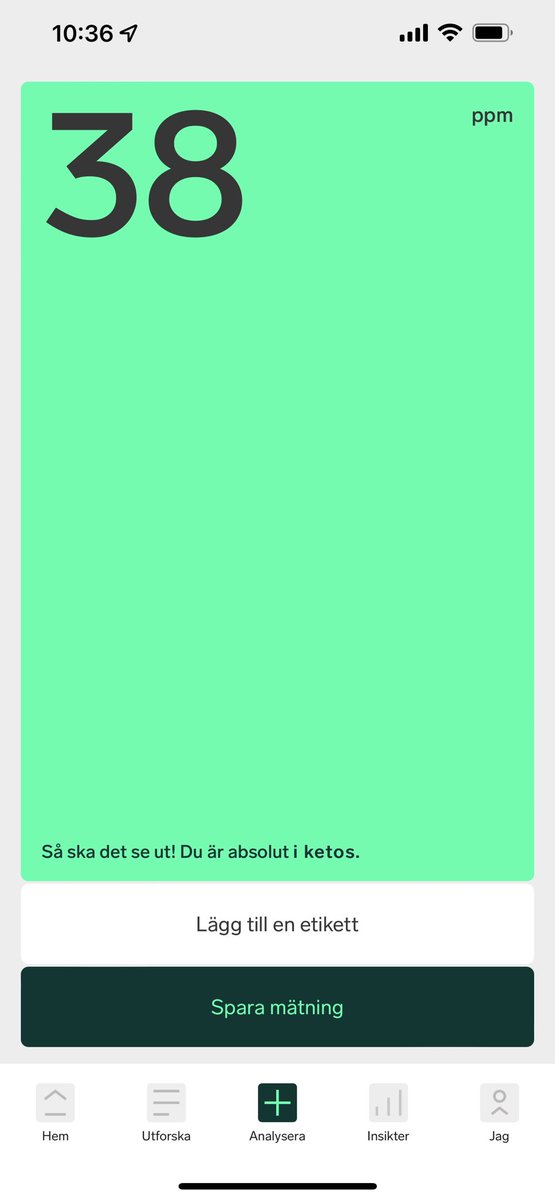 anders_edstrom's tweet photo. Pretty good #ketolevel directly after a 1h ๐ด๐ปโโ๏ธ spin 1,27 mmol/L ๐๐ป
.
.
.
#acetrack #ketodiet #ketosis https://t.co/sTE7OKvqDJ