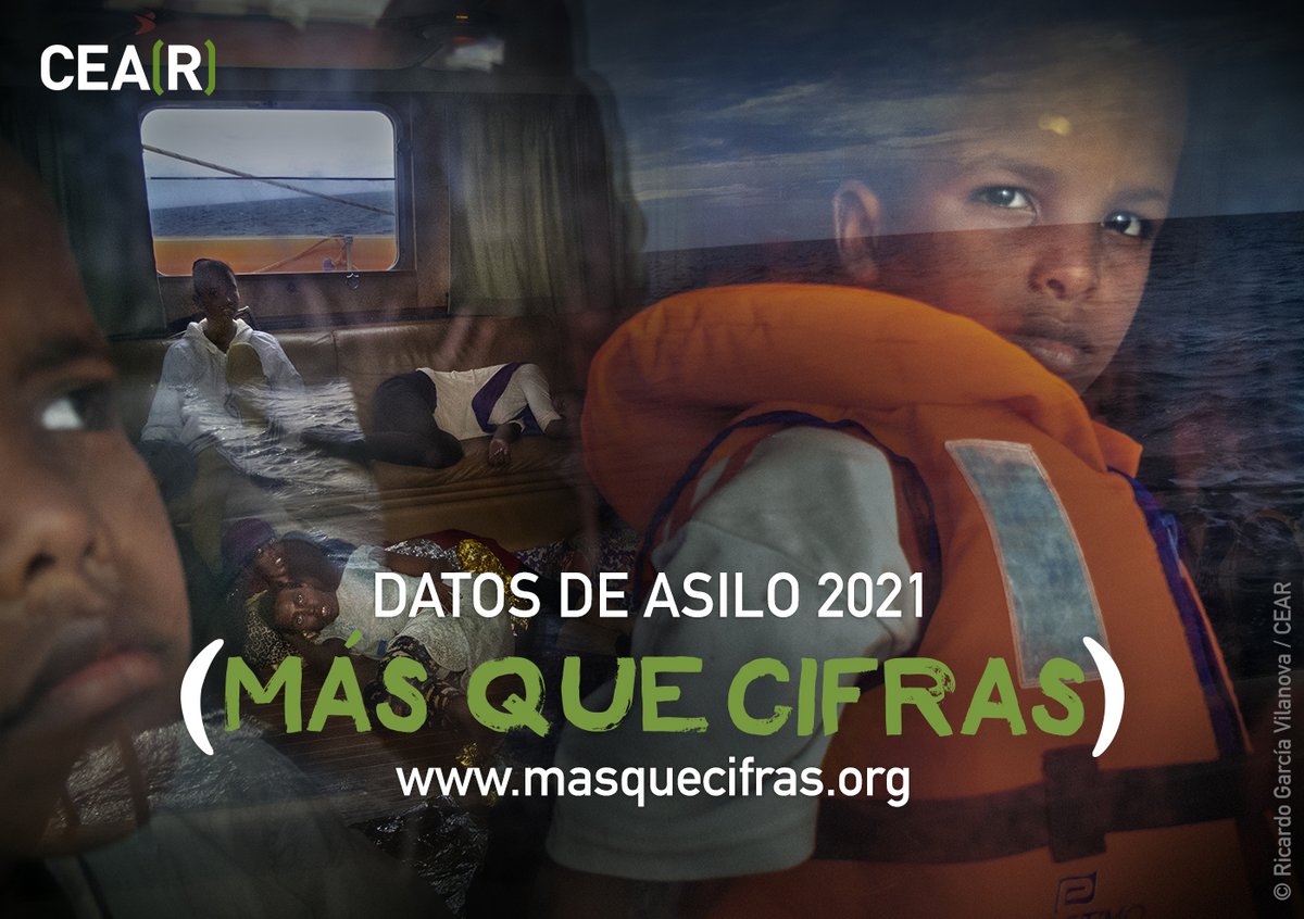 CEARefugio's tweet photo. 🔎ATENCIÓN: Hoy revelamos los datos de #Asilo2021 en España y Europa en https://t.co/jcbowtgcZI. 

Y en este hilo🧵👇 
#MásQueCifras https://t.co/mvxMzTRmIs