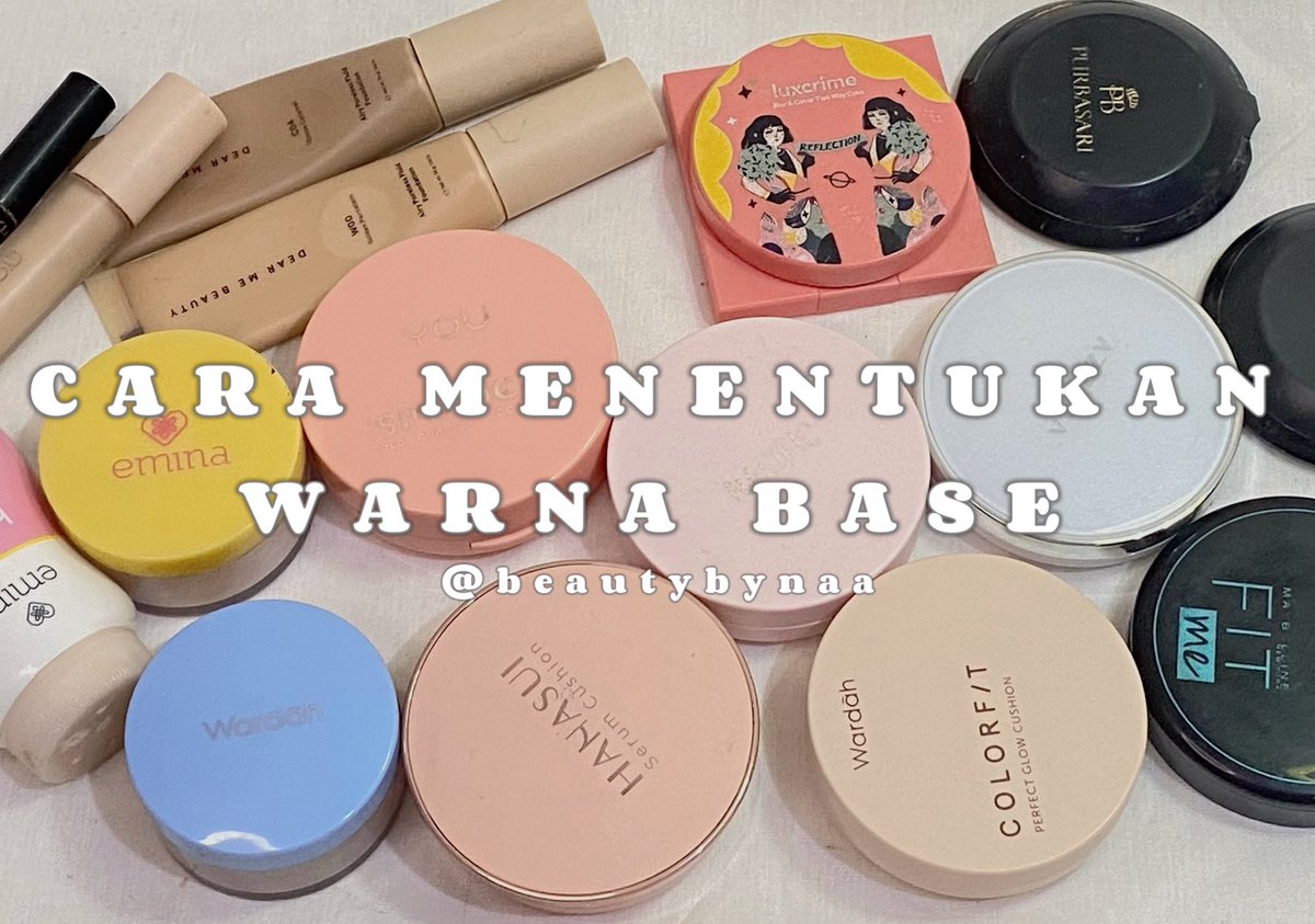 beautybynaa's tweet photo. [♡] CARA MENENTUKAN WARNA UNTUK FOUNDATION, CUSHION, BB CREAM, CONCEALER, POWDER
 
ㅡ A THREAD 

"KAK KOK AKU PAKE BASE JADI ABU?"
"KAK KOK AKU PAKE BASE KETERANGAN?"

Karena banyak pertanyaan disini akan aku jelasin yap😉🤍 https://t.co/P010iu5D76