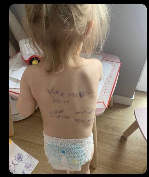 tomiahonen's tweet photo. Remember, Russia is now bombing civilians throughout Ukraine, by air strikes &amp; missiles. Even in areas where they never invaded, or from where they have been kicked out. The air strikes continue. It means parents have to do this. Prepare their kids, in case parents die. https://t.co/cXBh6DPfVq