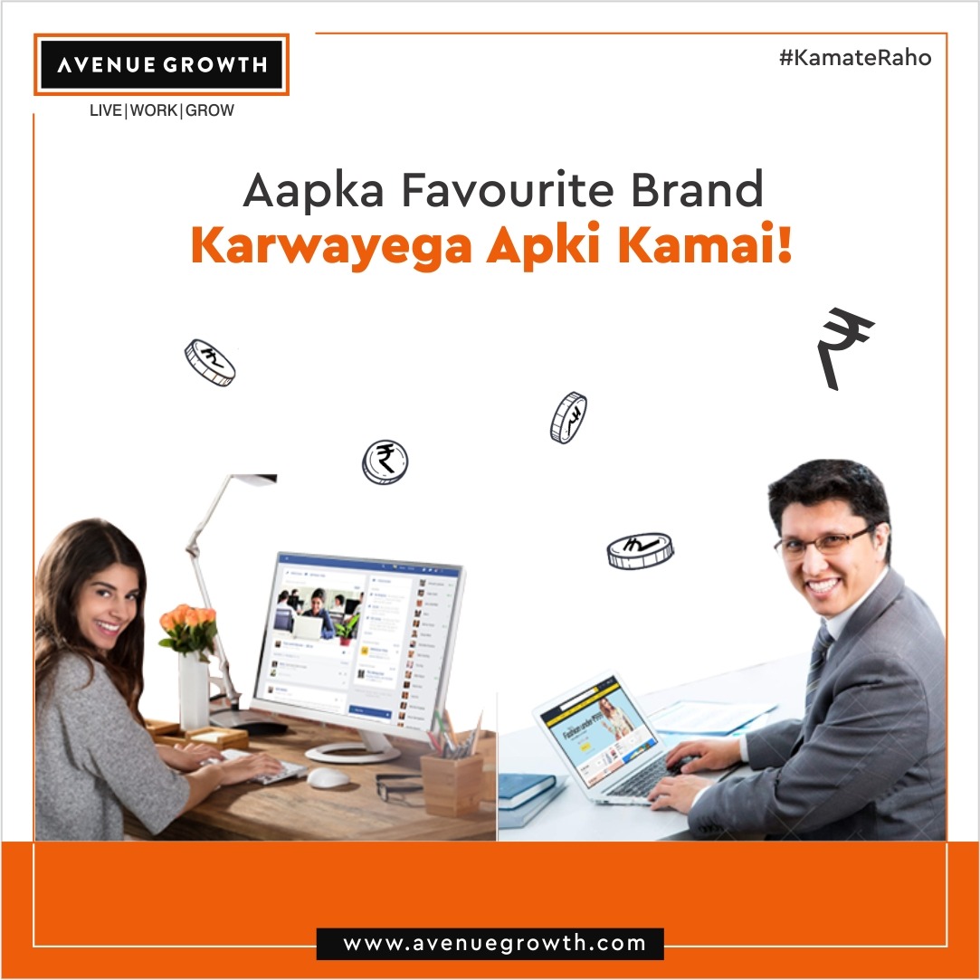 avenue_growth's tweet photo. Yes! You read that right. Go to the app, select your favourite brand and start working for them. It is as easy as it looks!
Try once and earn upto 10k a week.

#KamateRaho https://t.co/t4f0l7n4XA