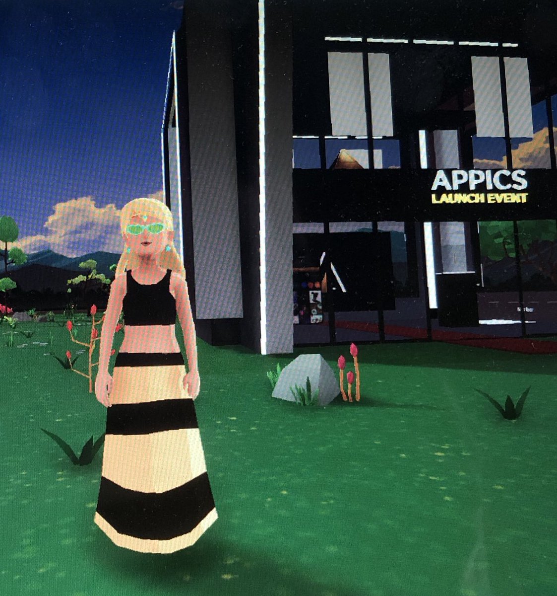 JuliaVeda's tweet photo. Having fun in #appicslaunch event in #Decentraland #Metaverse with @SilvieinBali in Ibiza Meta style 😎
#socialdapp #nft #Giveaways #appics
@appics_official https://t.co/AjiVXIw3Ab