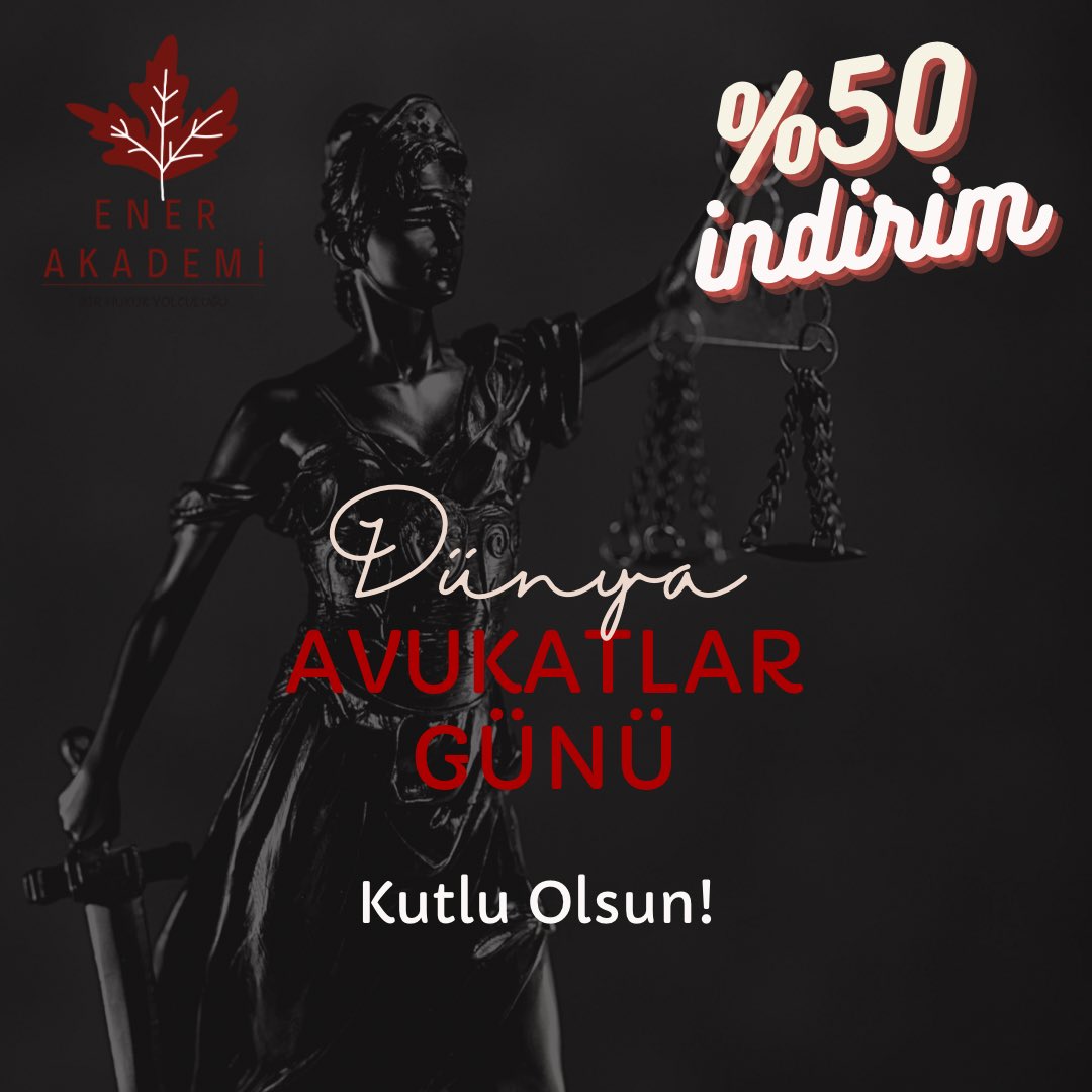Avukatlar gününe özel tüm eğitimlerimizde geçerli %50 indirim.. 

Yararlanmak için; “AVUKATLARGUNU” indirim kodunu girmeniz yeterli..

#5NisanDünyaAvukatlarGünü 
#5NisanAvukatlarGünü