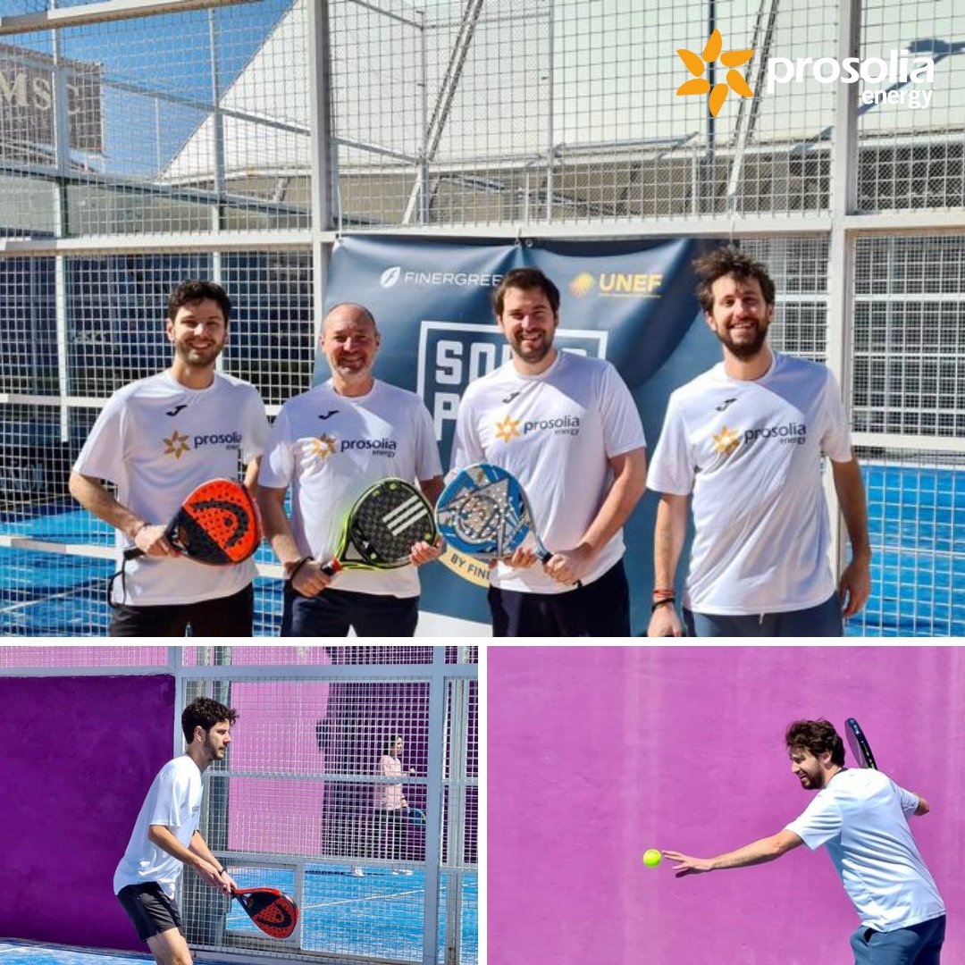 ProsoliaE's tweet photo. Last Friday Prosolia Energy had the pleasure of participating and enjoying the success of the padel tournament organized by FINERGREEN 🏓🏓
#solarpadel #Finergreen #Energy #EnergyTransition #RenewableEnergy #Renewables #Solar #Spain #Padel https://t.co/lhAdr42wr0