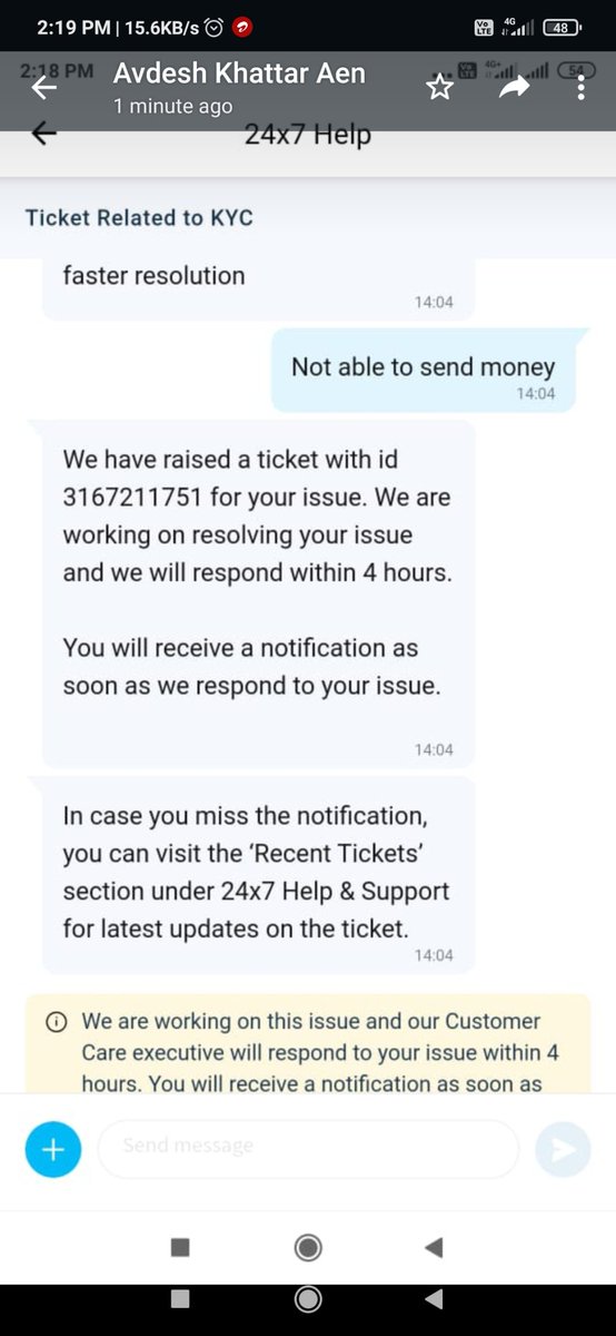 Mayank34075004's tweet photo. @Paytmcare I am not able to use my wallet as it is blocked due to non use of the account. 
I have raised a ticket on the same please resolve it fast. https://t.co/Q8AbFCuazJ