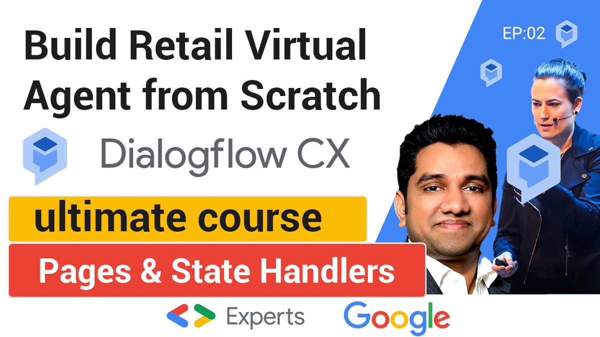 ⚡️Together with @ladysign from <a href="/Google/">Google</a>, am super excited to launch the second episode of Dialogflow CX series. This is for all #developers looking to build the next generation of #chatbots #voicebots #virtualagents and contact center AI #CCAI.
👉youtu.be/PGOWuHhi0Mg