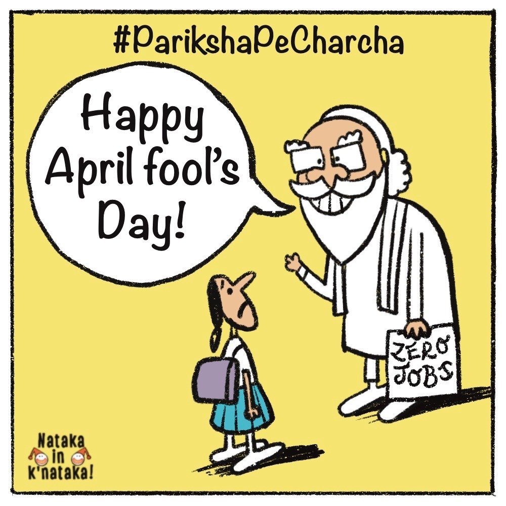natakain1's tweet photo. Study hard to Fry Pakodas in the future! - PM
(April Fools) 
@BJP4Karnataka  @PMOIndia @BJP4Delhi 
#modi #aprilfool #achedin #ParikshaPeCharcha #PPC #antibjp  #andhbhakt #bjpagainstdemocracy #antimodi  #BJP https://t.co/JDS4Zj3V6J