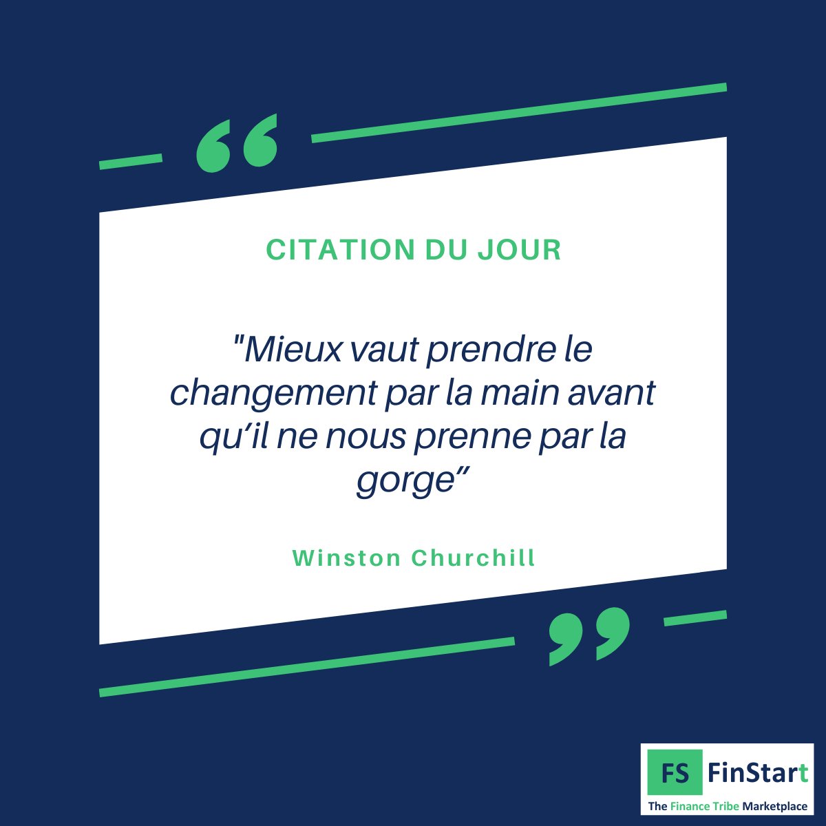 FinstartI's tweet photo. 🗣Citation du jour 

Le changement c’est maintenant ! Nous vous invitons à prendre le changement par la main en devenant freelance avec @FinStart. 
 
Pour devenir FinStarter : https://t.co/qH0DsFDKpX
 
 #Citation #Freelance #Finance #Startups #Fintech https://t.co/x79MlNYydL