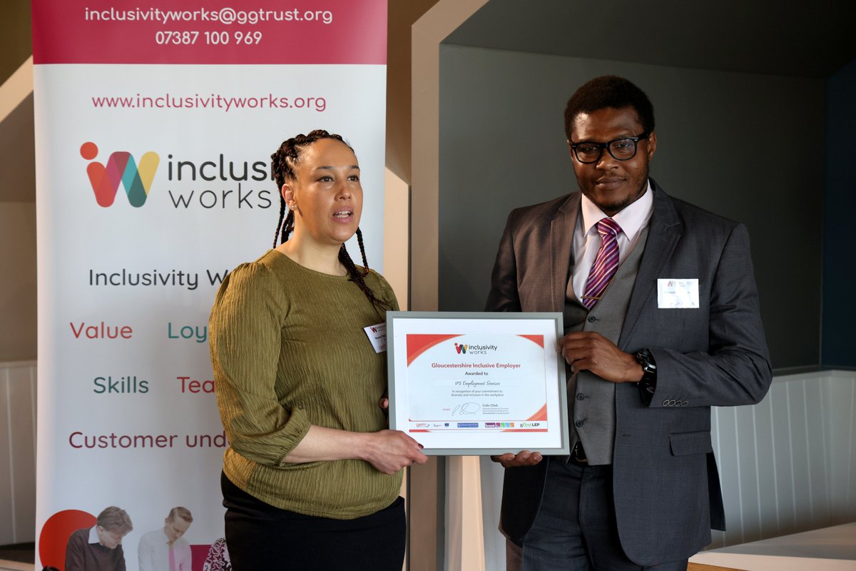 GEM_glos's tweet photo. Congratulations to @IPSGlosnhs for recently receiving their #InclusiveEmployer Award. 🎉🎉

They adopted flexible recruitment practices and making adjustments necessary to enable their people to thrive.

#Gloucestershire #Glosbiz #Inclusion #Diversity #business #InclusivityWorks https://t.co/WuJL3T5KYG