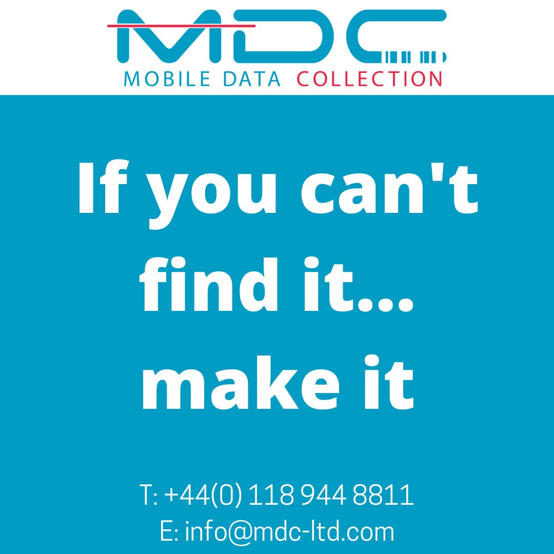 WeAreMDCLtd's tweet image. If what you&apos;re looking for can&apos;t be found, it needs to be made just for you! We love a challenge at Auto ID so let us know what you&apos;re looking for! 

🌐mdc-ltd.com
☎️+44 (0)118 944 8811

#autoidsolutions #mobiledata #ukbusiness #retailtech