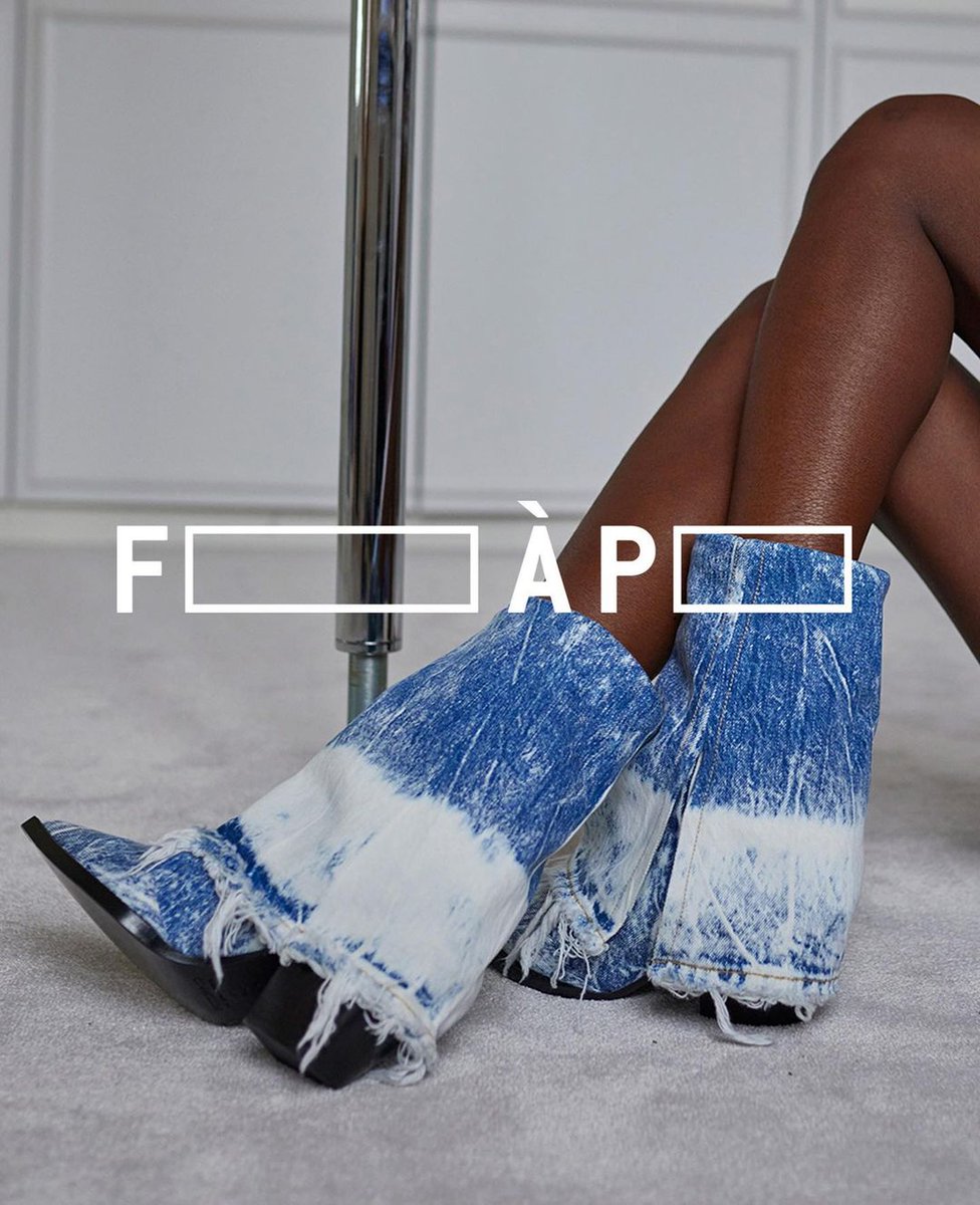 The new innovative SS——22 Denim boots by <a href="/fillesapapa/">FILLES A PAPA</a>. Made from our sustainable ISKO™ R-TWO™ fabric and available in tie&amp;dye blue💙 black 🖤 and neon green 💚 denim. bit.ly/3iS84BE