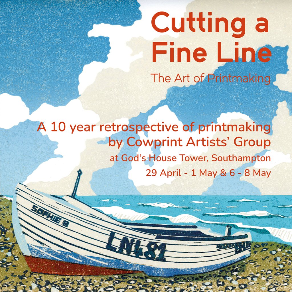 aspacearts's tweet photo. In celebration of their 10th Anniversary, Cowprint invites you to explore the exciting diversity of modern printmaking in a new exhibition launching this Spring 

Cutting a Fine Line: The Art of Printmaking 
29th April to 8th May at @ght_soton https://t.co/5Fsrzzjt6K https://t.co/nmRbWKw7D8