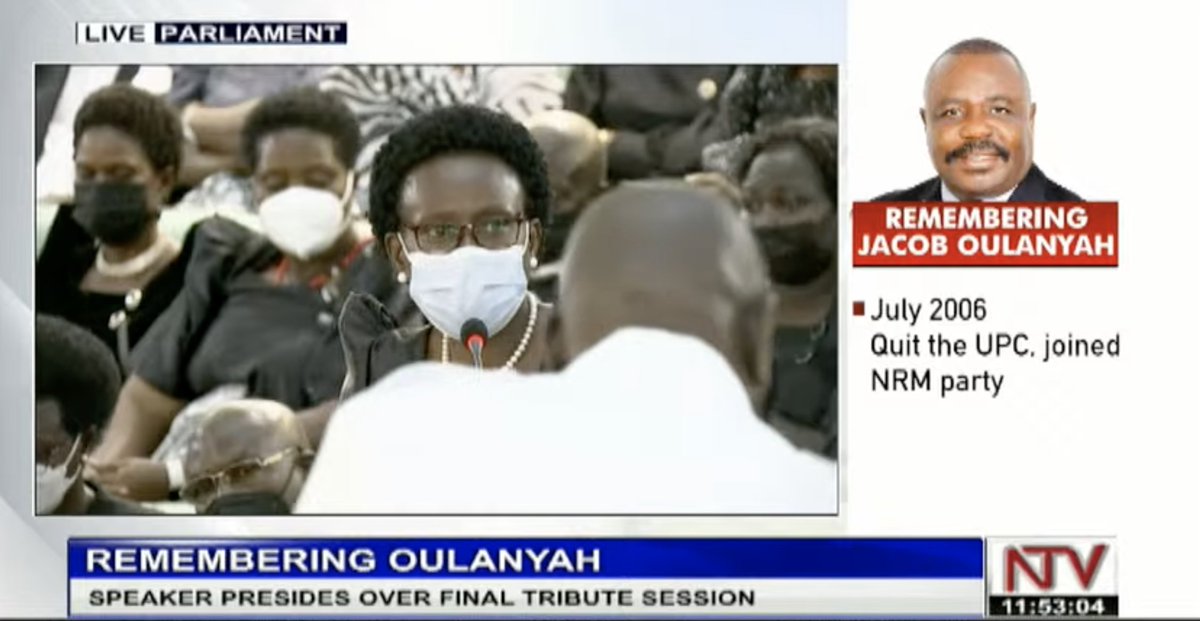 ntvuganda's tweet image. In 2019, Jacob Oulanyah discovered a swelling in the neck. It was a relatively big swelling and he took it upon himself to seek treatment in Germany. The swelling was removed and analysed and he was told it was cancer. -Health Minister Jane Ruth Aceng. #NTVNews