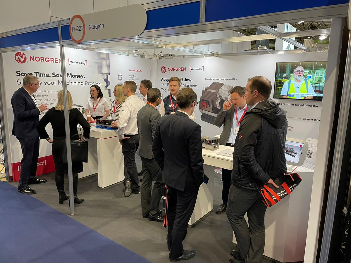 NorgrenNews's tweet photo. Really great start to the week at #MACH22 and we are looking forward to meeting many more people today and sharing all the benefits of #Adaptix. We are in #Hall17 Stand 17-221 - stop by, say hello and get a live demo of Adaptix in action.
#Norgren #Workholding #ukmanufacturing https://t.co/pMalelKTvv