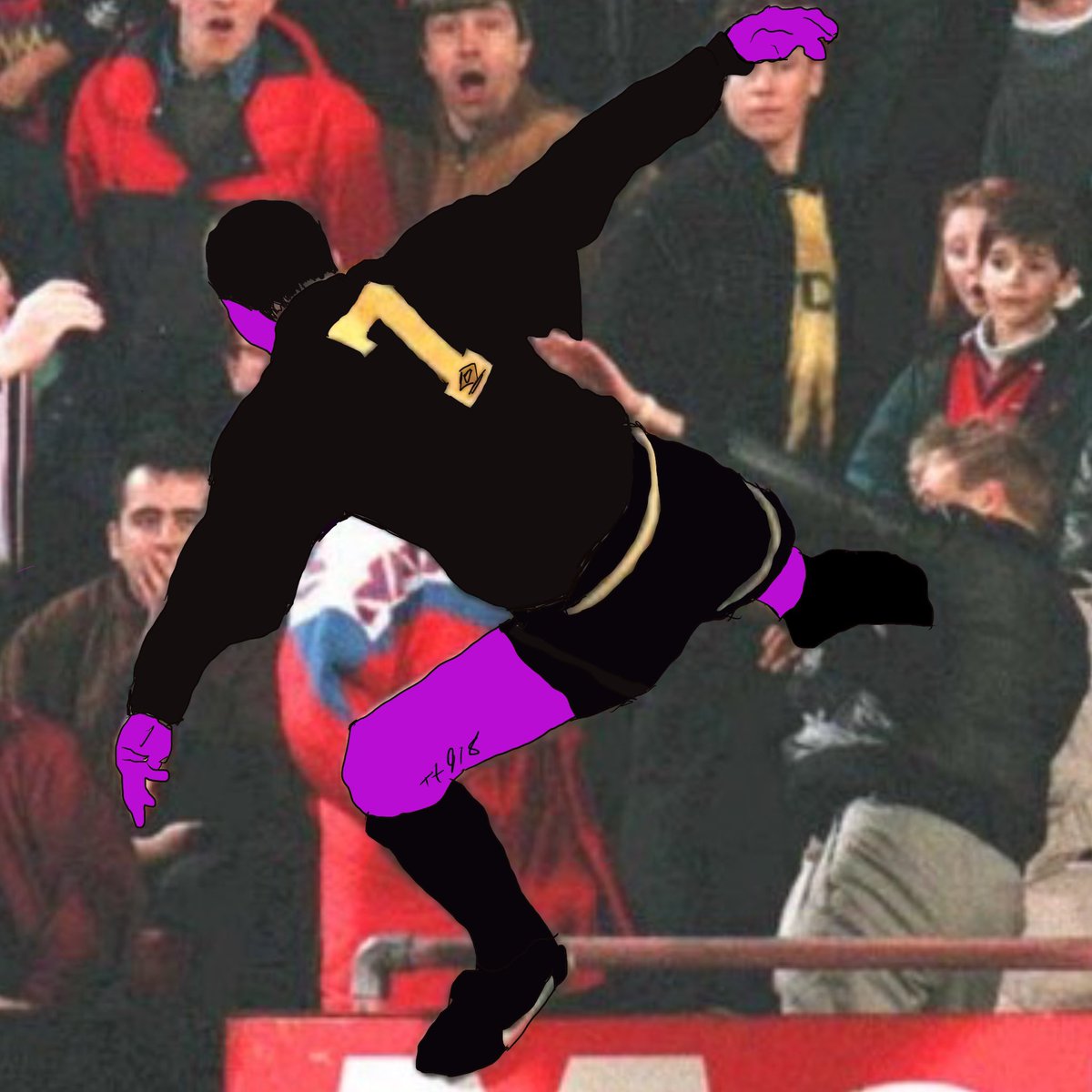 Ooh Aah Cantona #NFTCommunity #nftart #NFTartists #NFTartwork #footballmeme