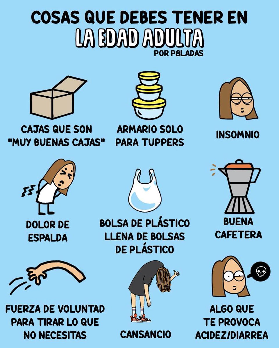 p8ladas's tweet photo. Test de la Edad Adulta, ¿cuántas de ellas cumples? https://t.co/hbB8AsTf9M