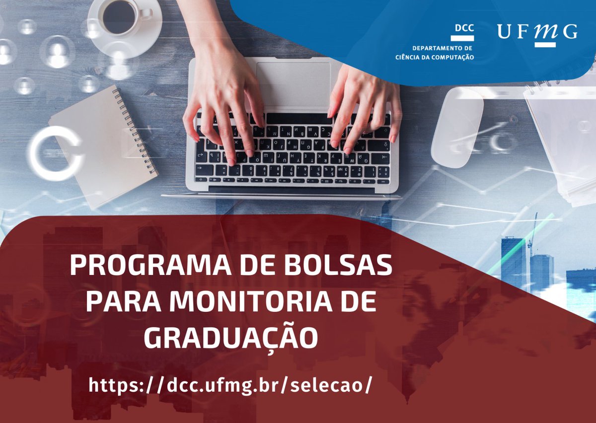 dcc_ufmg's tweet photo. 📣ATENÇÃO!!!
Inscrições abertas para Monitoria de Graduação - Programação de Computadores
https://t.co/Qj8Pvw4Rz8
.
#dccufmg #vagas #monitoria #programacao
.
🔗 https://t.co/xJApUQAz2n https://t.co/mhenKb0WZW