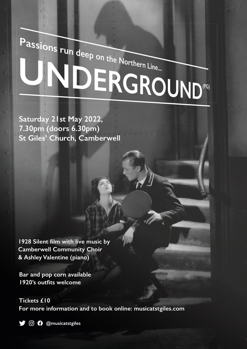 Camberwell Choir (@camberwellchoir) on Twitter photo We donāt tweet very often.. but weāre so pleased that we have our first big event in the diary since before the pandemic! Not so #SilentFilm is returning to <a href="/StGsCamberwell/">St Giles Camberwell</a> @Musicatstgiles We donāt tweet very often.. but weāre so pleased that we have our first big event in the diary since before the pandemic! Not so #SilentFilm is returning to <a href="/StGsCamberwell/">St Giles Camberwell</a> @Musicatstgiles