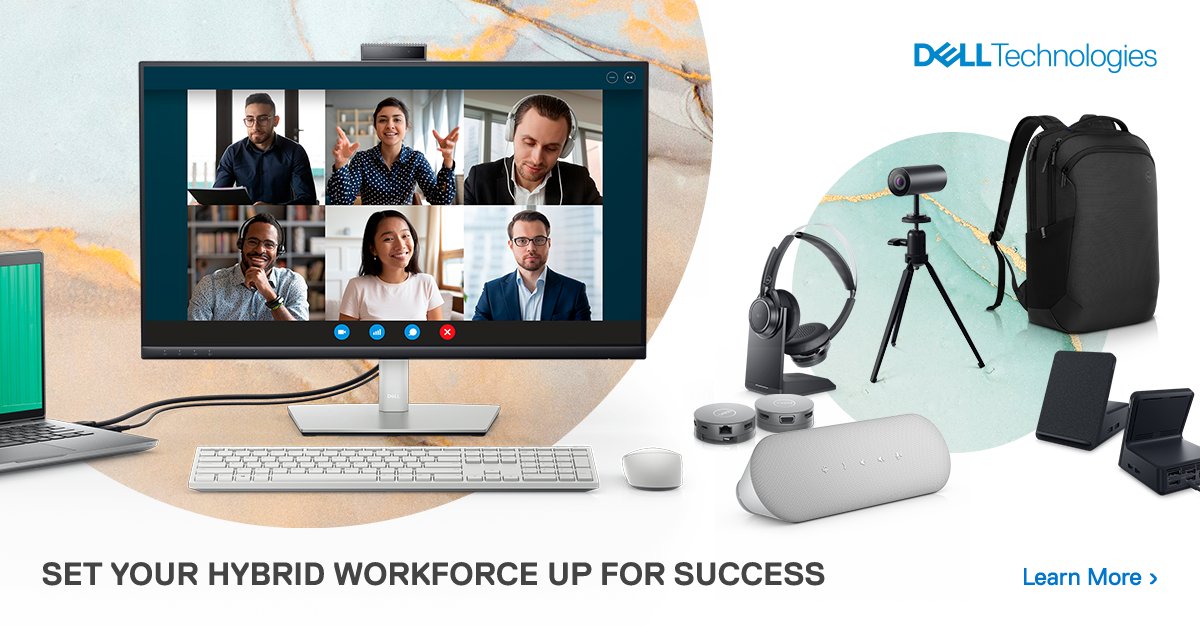 MLCSLtd's tweet photo. All the tools you need to be productive from anywhere. Build the ideal tech ecosystem for your hybrid workforce with accessories and monitors from Dell Technologies. 
Learn more: 
https://t.co/M5Jm3o0uzu https://t.co/MYRoLMOKVZ