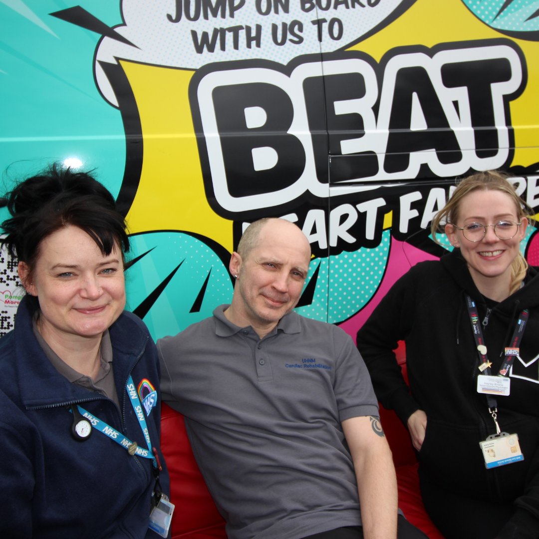 The first stop on my Monday adventure was to visit the UHNM Cardiac Rehab Team!

This marvellous team have helped Pumping Marvellous over the last 2 years during the pandemic by live streaming rehab sessions.

It was great to meet the team and see them #TalkingAboutHeartFailure