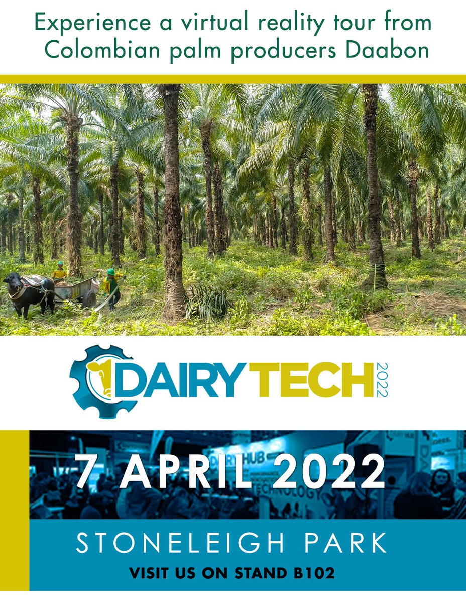 Come and take a Virtual tour of the supply chain journey from Daabon, one of Colombia’s largest organic palm oil growers &amp; distributors.
See us on stand B102 at Dairy Tech 2022.
dairy-tech.uk   daykinpartnership.co.uk