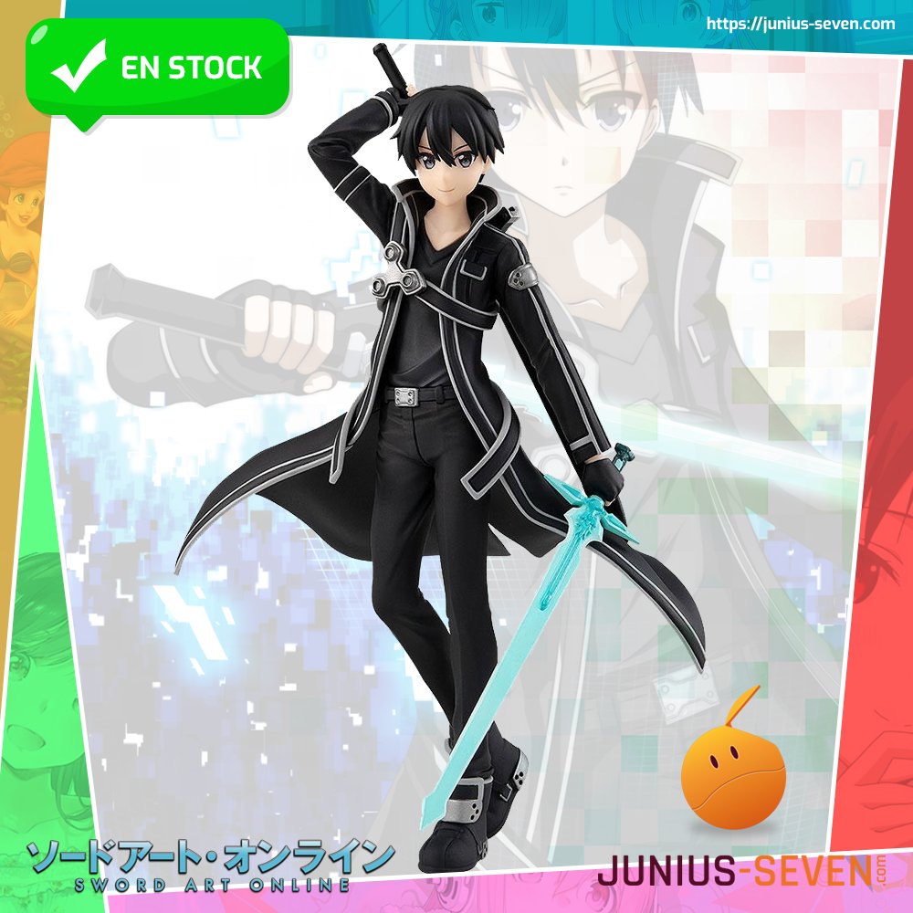 JuniusSeven's tweet photo. ⚔️Desenvaina esas espadas porque #Kirito ha llegado y su #PopUpParade reclama sitio en tu cole.
🖤Y es que su #DarkRepulser junto a #Elucidator, son una combinación poderosa a la hora de combatir. Así que si te mola, píllatelo aquí: https://t.co/jRH2QvhHPJ
#SwordArtOnline #SAO https://t.co/E8EIX9UhvC