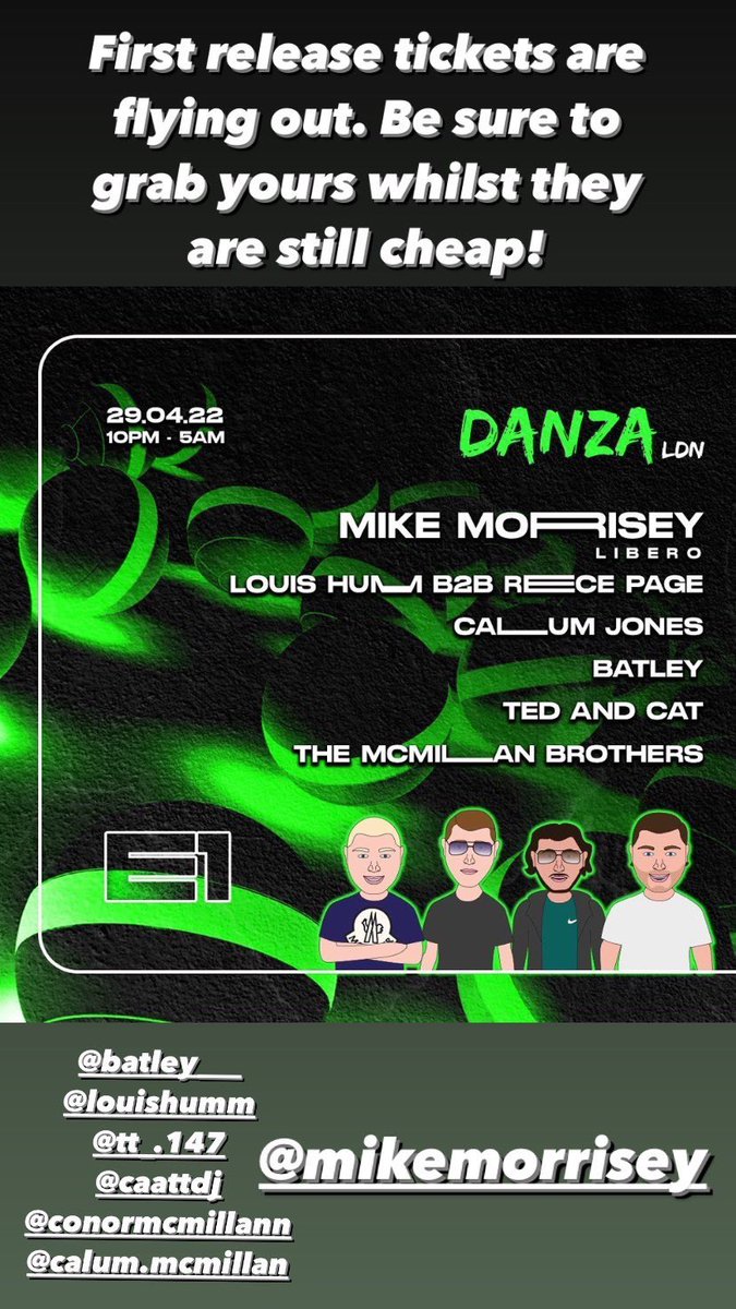 danzaldn's tweet photo. Tickets are available via the link in the bio!💚 https://t.co/ANqRpGalrs