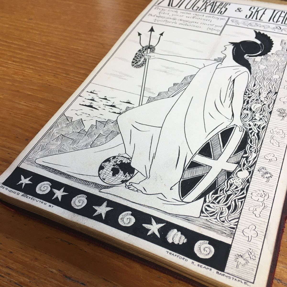 Barum_Athena's tweet photo. Within this Sketch Book lies the #untoldstories of those who contributed to it. Owned by Bruce Oliver it has lots of sketches by his friends and acquaintances.
#untoldstories
#Archive30
#CreativeNorthDevon https://t.co/3glZanTLGq