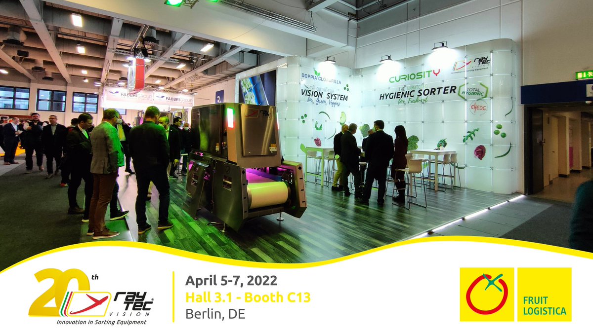 Raytec_Sorting's tweet photo. We are waiting for you at @FRUITLOGISTICA ๐๐ฎ๐น๐น ๐ฏ.๐ญ, ๐๐ผ๐ผ๐๐ต ๐๐ญ๐ฏ to present our latest sorters #Dryce and #Curiosity which guarantee maximum food safety.
Come and visit us!
#foodmachines #foodsorting #sortingtechnologies #sorting #foodquality https://t.co/mMilKuGkxZ