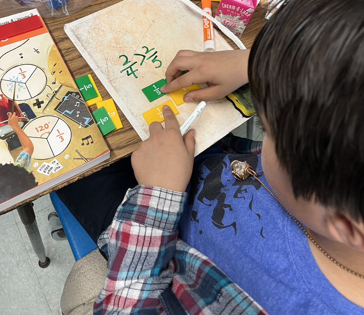 DrGSarabella's tweet photo. Using  fraction bars makes learning  equivalent fractions so easy &amp; fun! https://t.co/DizIjAxNjY