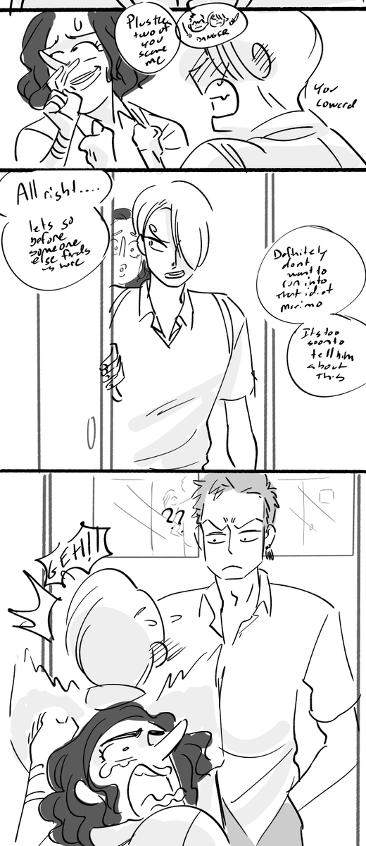 hackedmotionart's tweet photo. Omegaverse Zosan au!

lol i was gonna abandon this aoharu zosan comic but bc Sanji's "canon" bun in the oven I might as well https://t.co/itKR51nUxK