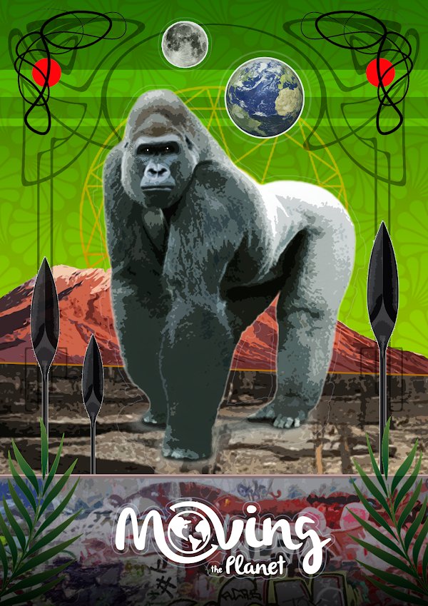 Myartinnft's tweet photo. Another endangered animal is the Mountain Gorilla, buy this NFT, and help save them!

Its population is not abundant, with less than 900 specimens left in the wild. This gorilla is doomed to extinction in the wild due to habitat loss, illegal hunting, human disease and war. https://t.co/4h2zMf8D9V