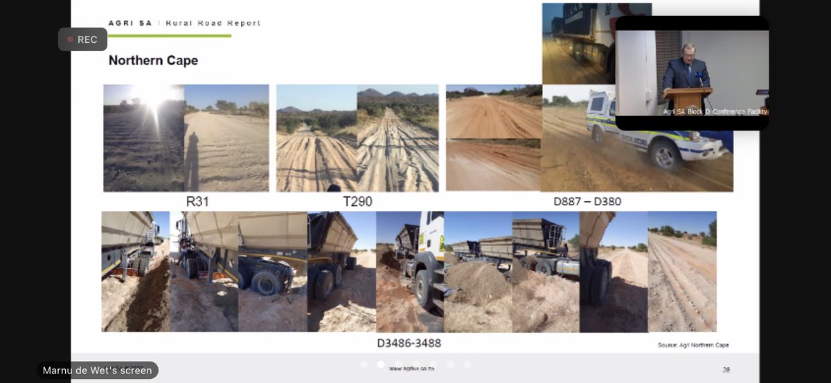 ewnreporter's tweet photo. #StateOfRoads Agri Northern Cape President, Nicol Jansen, says the state of the province’s roads needs urgent intervention. https://t.co/Q3anN0Cm33