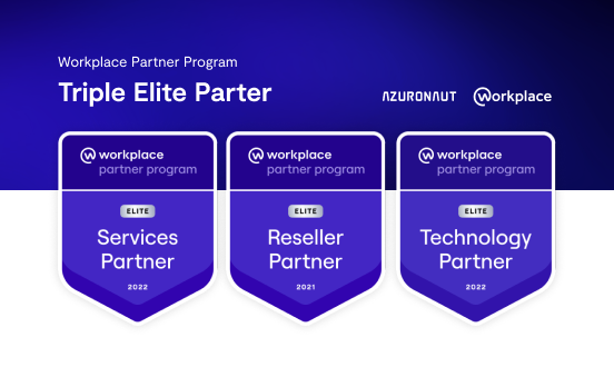🎉 Excited to announce that we have achieved Triple Elite Partner Status with @WorkplaceMeta. 

👩‍💻 Elite Services Partner
📱 Elite Technology Partner
👥 Elite Reseller Partner

Click here to start your Workplace journey today: hubs.ly/Q017mV580