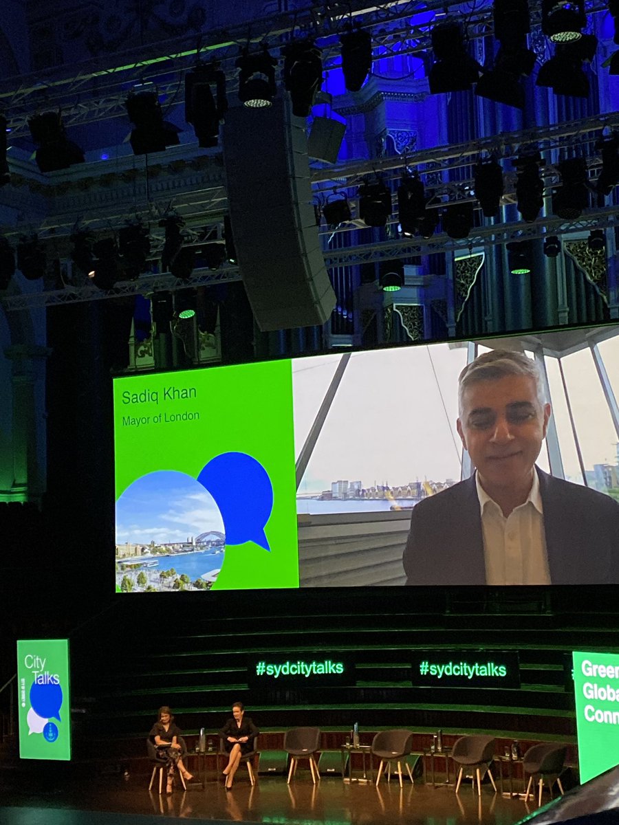 Two great city leaders in conversation for CityTalks: Sustainable Sydney 2030-2050 Continuing the Vision <a href="/CloverMoore/">Clover Moore AO</a> <a href="/cityofsydney/">City of Sydney</a> <a href="/SadiqKhan/">Sadiq Khan</a> #sydcitytalks #climateemergency