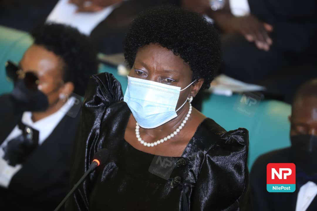 Fireliglntfi's tweet photo. Minister Rebecca Kadaga: I will not be able to attend the other functions because of other obligations, but I want to say farewell to my friend, colleague and partner.

#NBSUpdates #RIPOulanyah https://t.co/3MFa7KdcSn