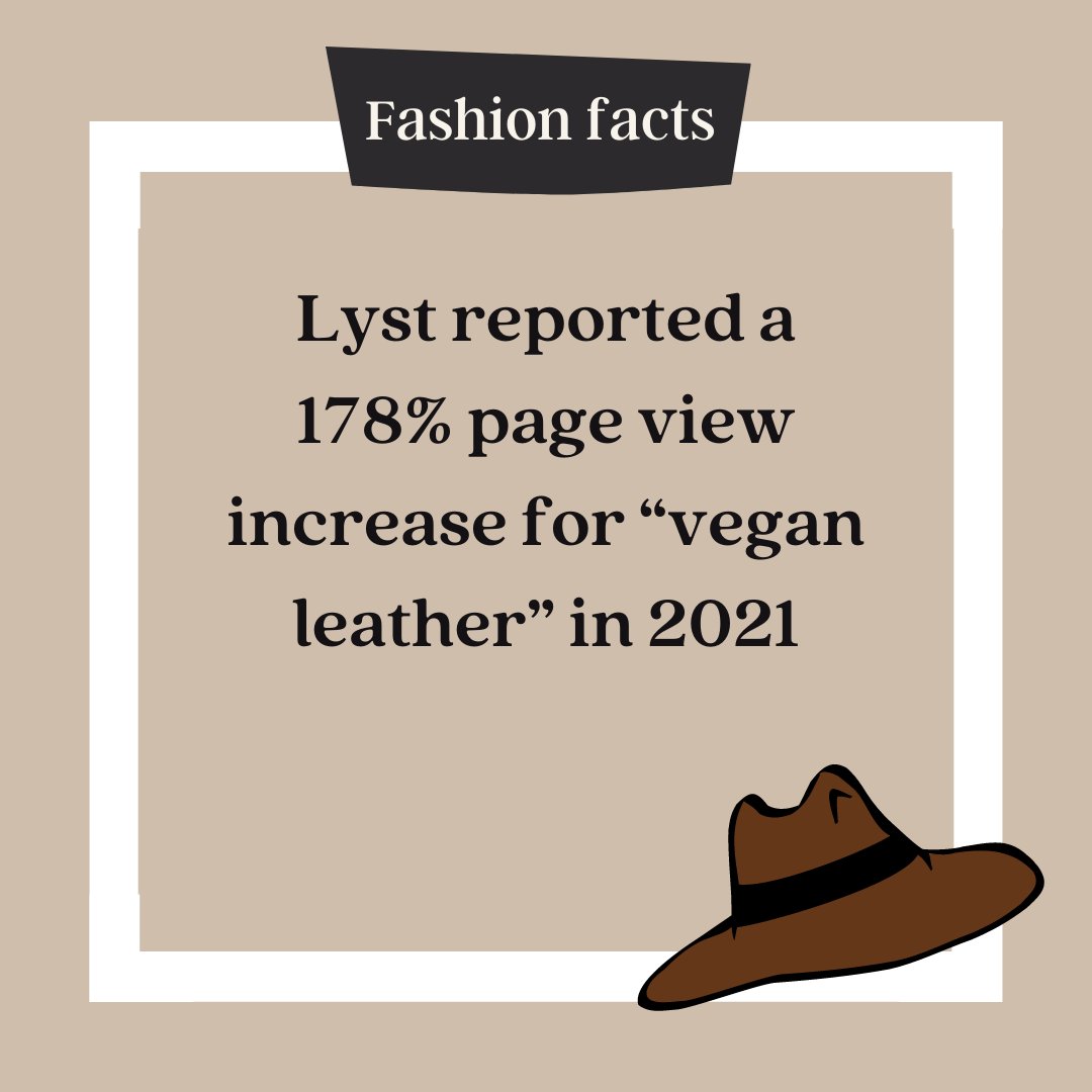 Urbanspacesleg1's tweet photo. Fashion Facts! 👕

Searches for vegan leather are on the rise! Vegan leather, such as Piñatex, are a great way to be eco-friendly and ethical, while staying true to your style! Jump on the trend and see if vegan leather clothing can be your next statement piece!

#fashionfacts https://t.co/GvaeIpj6Ts