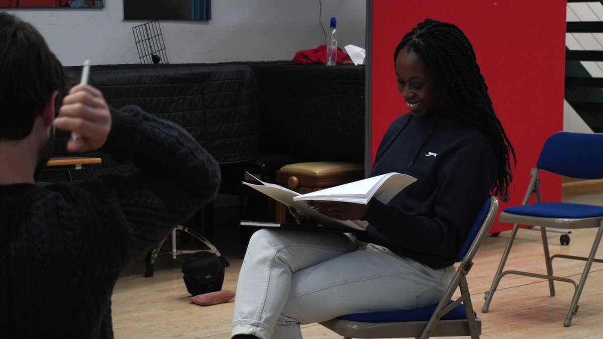 JAWBONEStheatre's tweet photo. First look at rehearsals for If. Destroyed. Still. True.
It feels SO good to be back in the space with everyone! IDST runs from 26 April 🎟️ https://t.co/kSsKz21xFp

#IDST #londontheatre #pubtheatre #rehearsals #newwriting https://t.co/ObW5t6zKrW