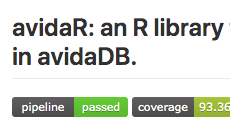 labfortuna's tweet photo. We have created a pipeline for the R package avidaR which is launched every time we upload some changes to our GitLab remote repository (https://t.co/0PxrK114L1). https://t.co/zYacnJgavL