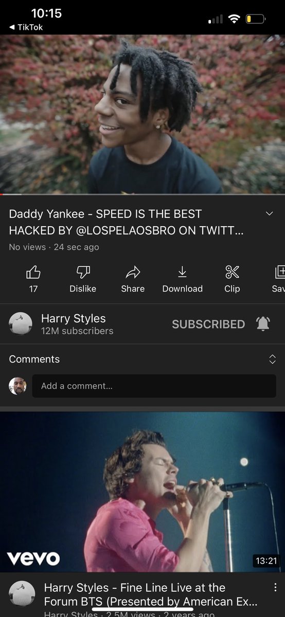 darciecooper16's tweet photo. @lospelaosbro 
man hacked harry styles youtube 😭 https://t.co/LSfylfoKxo