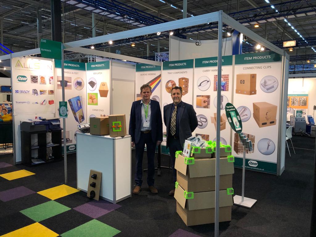 itemproducts's tweet photo. .@EmpackNL is in full swing! And delighted to be joined by our new Benelux distributor Dominique Matthys - drop by stand E140! #packaging #corrascrew #boxlatch #packagingcomponents https://t.co/5e8eLCd9J5