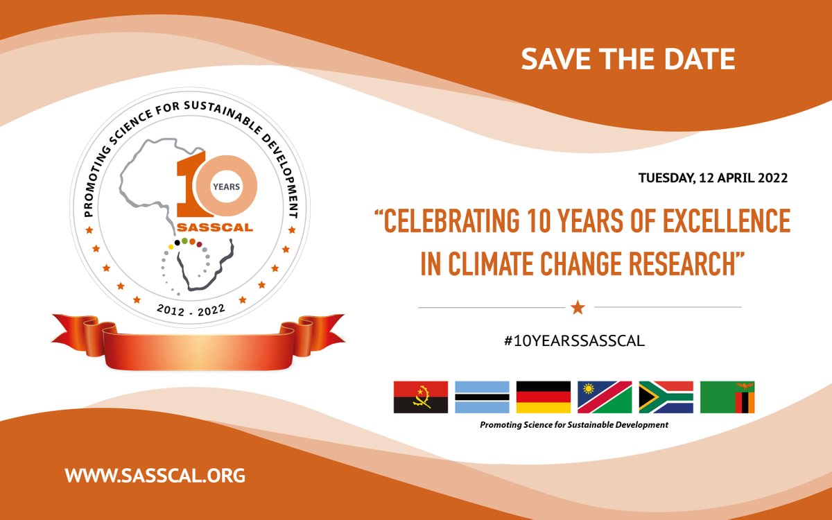 SASSCAL_ORG's tweet photo. SASSCAL Celebrates 10 Years of excellence in Climate Change Research, HCD and Service provision. We have gone this far because you walked with us. @BMBF_Bund @GMESAfrica @wascalclimate #WeMAST #H2Atlas #SDGs #SGSP #10YEARSSASSCAL
For more: https://t.co/6e4doYJfGS https://t.co/8ORgrZcpRi