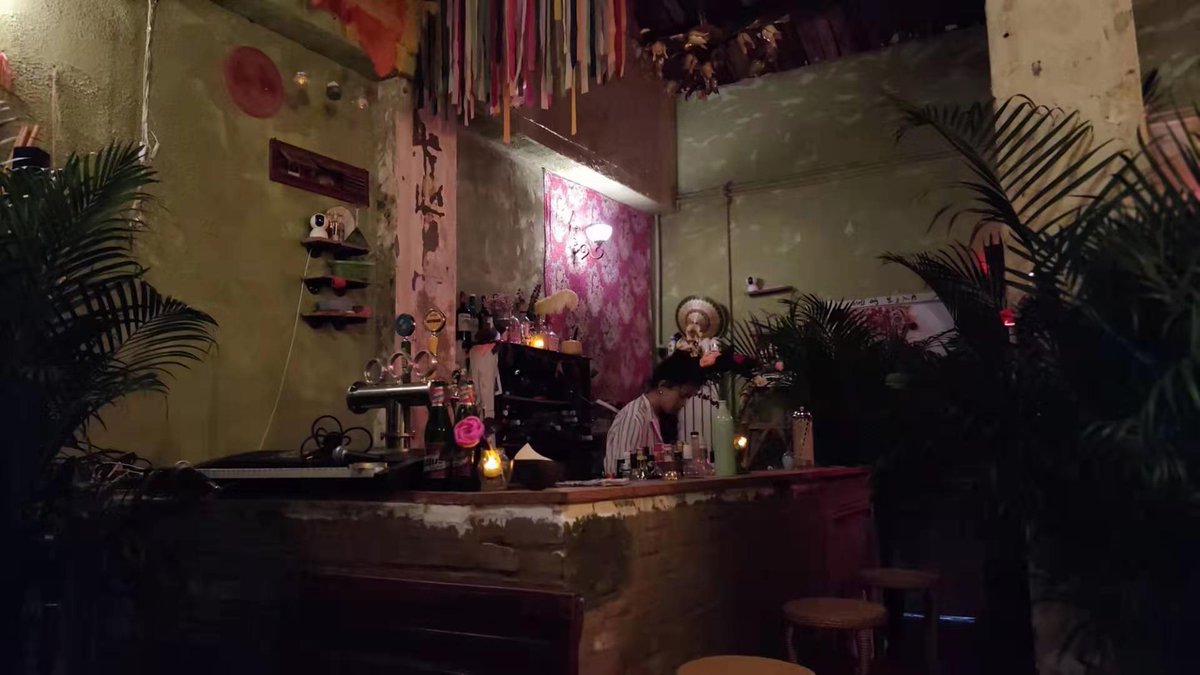 beijingboyce's tweet photo. Chillin out at Pi Bar last night, one of my favorite bars for its vibe, from the lofty slanted roof beams to the eclectic decor to the steady stream of quality tunes spanning five decades. Good times.
#beijing #beijingbars #sanlitun https://t.co/kaRCjDgVQd