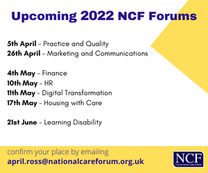 NCF_AprilR's tweet photo. Our forum calendar continues to herald a plethora of fantastic speakers - @DHSCgovuk @CQCProf @Cohesiontalk @NdtiResearch @disruptiveIan 

sign up now to make sure you don't miss out: https://t.co/B3oV8iKNgT https://t.co/4wIQugGr0x