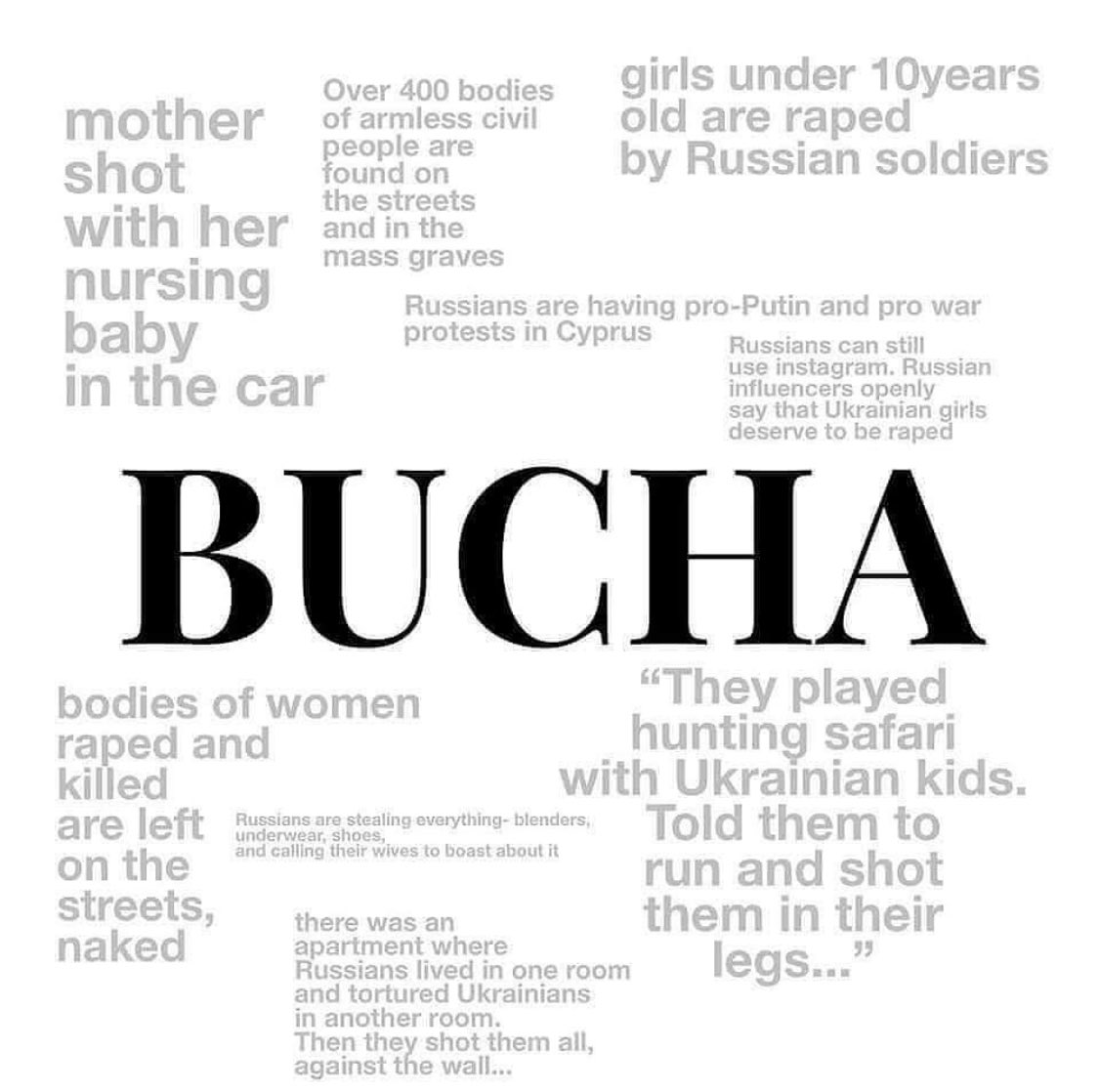 TeaArabuli2's tweet photo. F@ck you rusos , no sois humanos!
#PutinWarCriminal #BuchaGenocide #StandUpForUkraine #StopRussia #StandWithUkraine #fockputin #StopRussianGenocideInUkraine #StopRussianAgression https://t.co/889hBLiftI